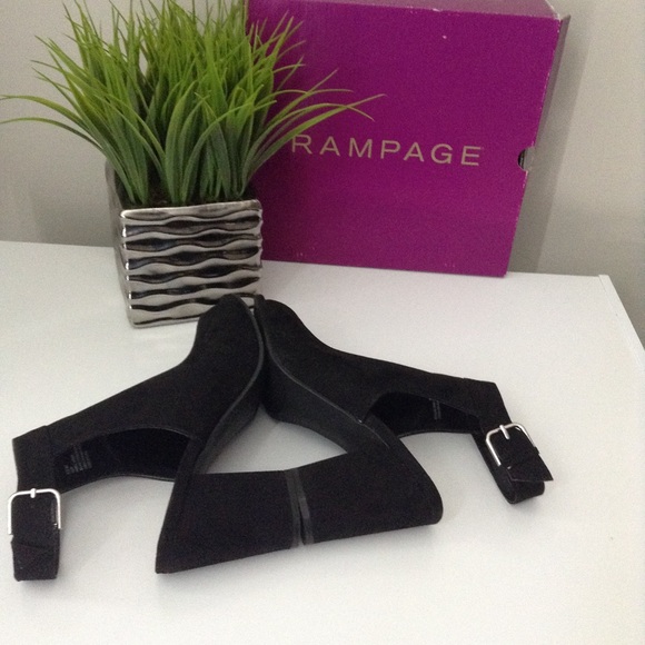 Rampage VEDA Black Ankle Strap Heels - Picture 8 of 8
